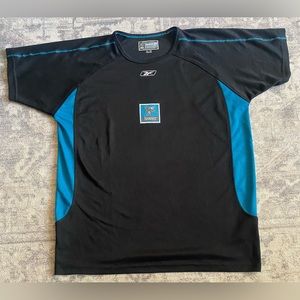 San Jose Sharks Reebok T Shirt Mens Size Extra Large Black Short Sleeve NHL